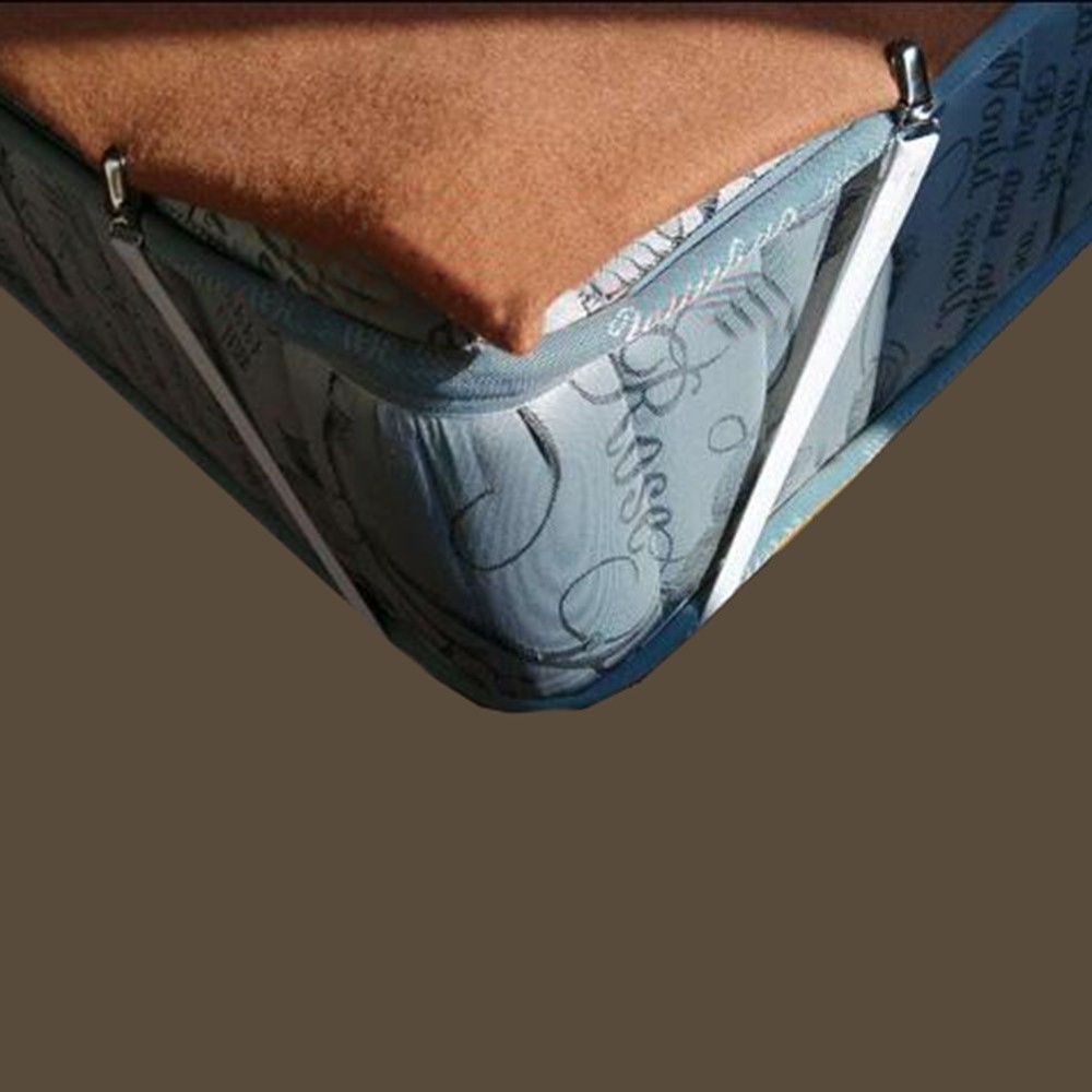 Eopocdor Long Bed Sheet Clips,Adjustable Fitted Sheets King, White