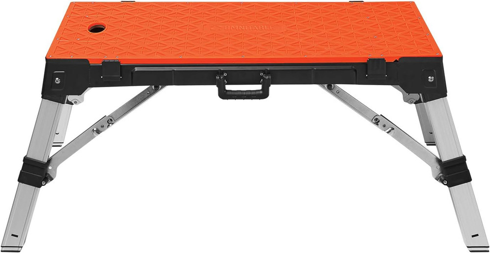 30146A 4 in 1 Portable Workbench Work Table Dolly Scaffold and Creeper Adjustab