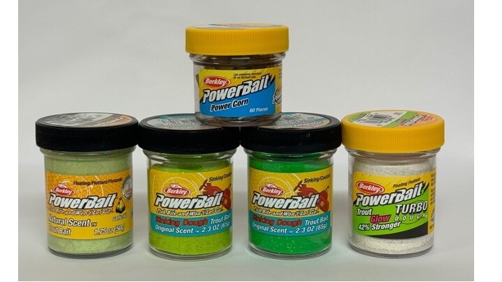Berkley Powerbait trout bait 4 + 1 multi-pack, range 5