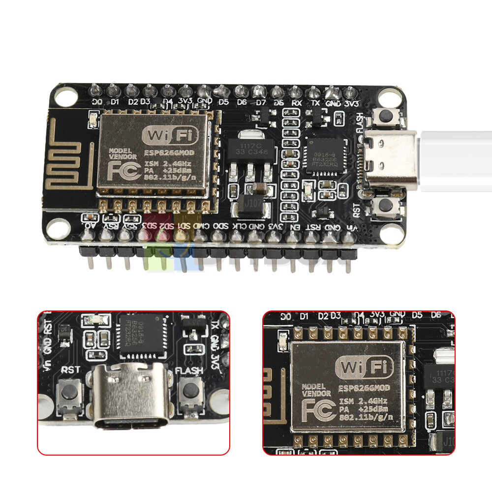 NodeMCU Lua V3 ESP8266 Serial WIFI Module FT232 Development Board TYPE-C