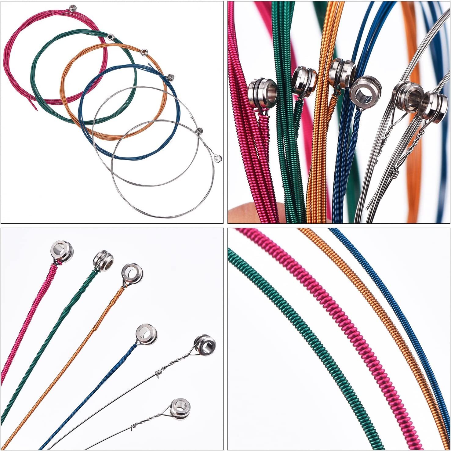 1-3 Sets of 6 Guitar Strings Replacement Steel Strings for Acoustic Guitar US