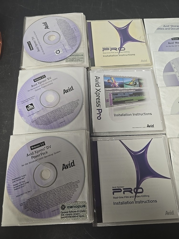 Video Editing Software Lot: Avid Express Pro, Avid Express DV, NewTek VT4
