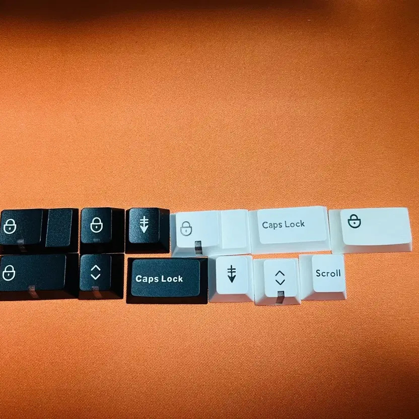 Pbtfans Black & White Indicator Keycaps, 2 Types