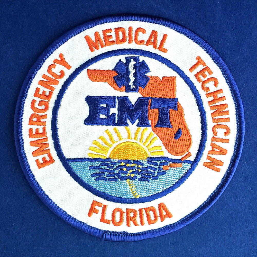 FLORIDA EMERGENCY MEDICAL TECH. EMBROIDERED PATCH Item #2001