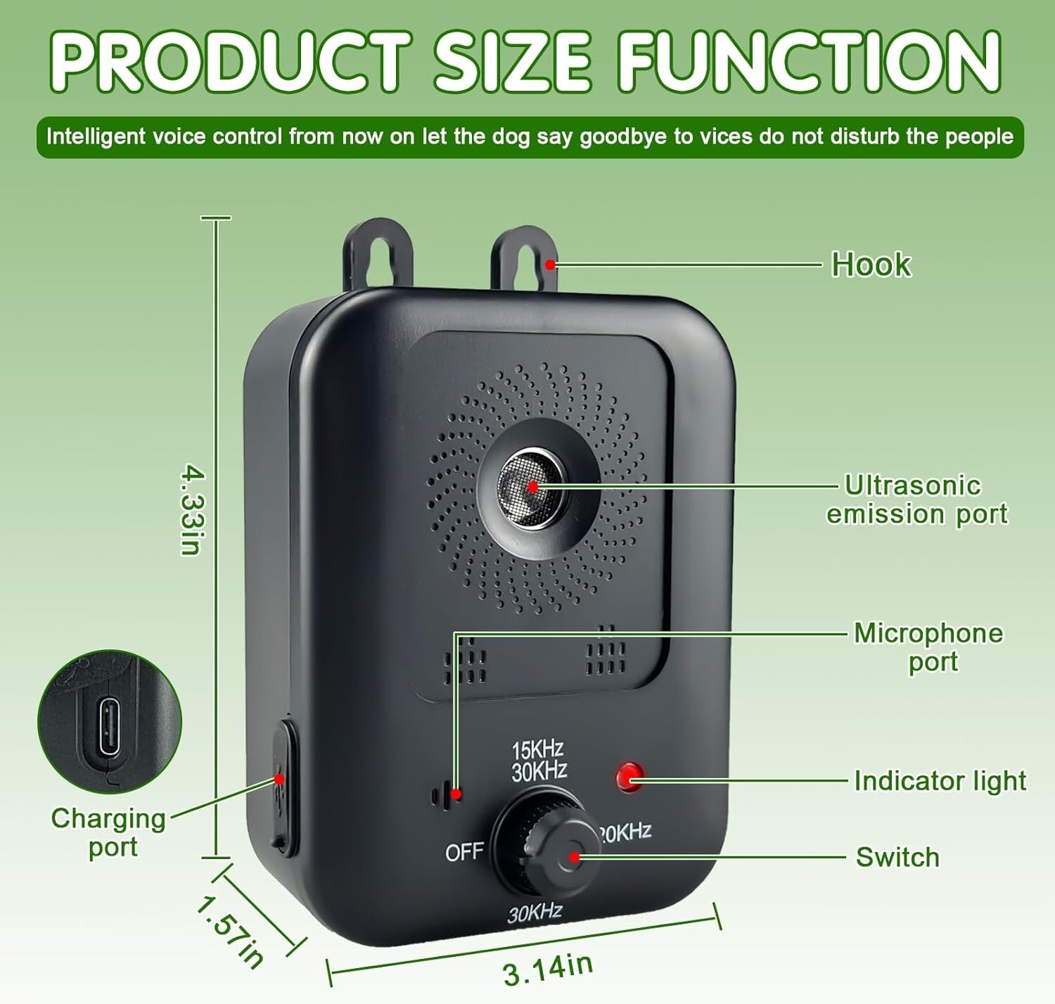 Anti Barking Devices, Ultrasonic Dog Barking Control Devices with 3 Modes