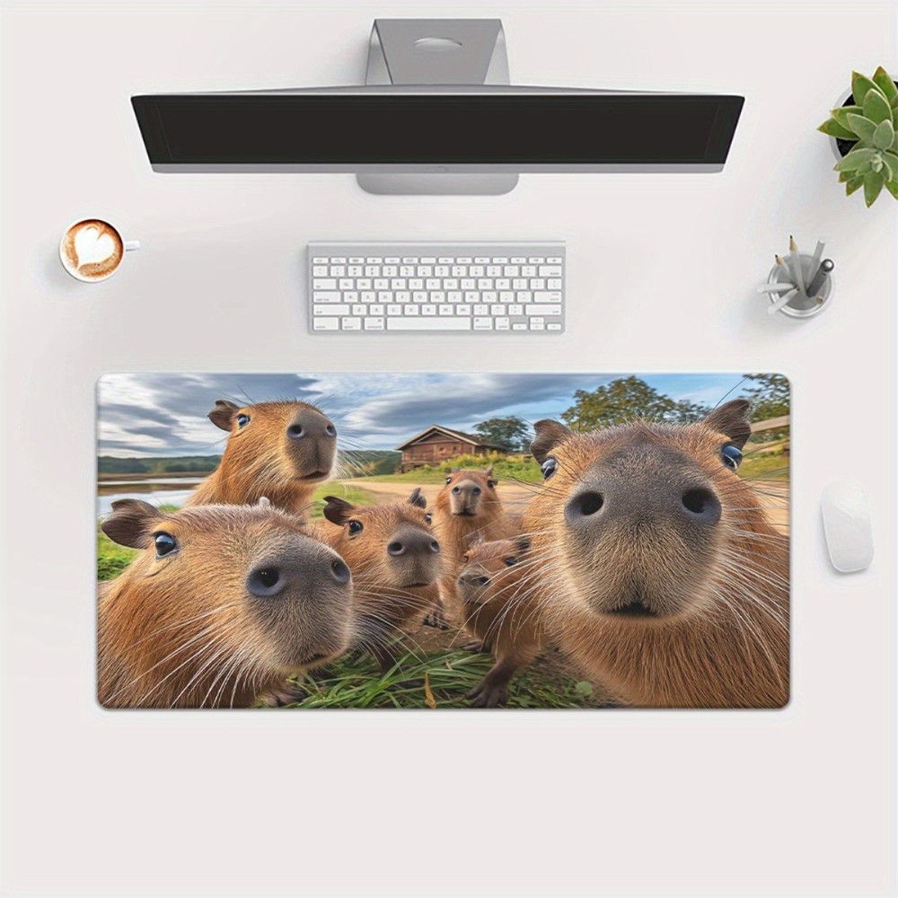 40*90cm Capybaras on grass Patterns HD Printed Pad for Desk, Multi Functional XX
