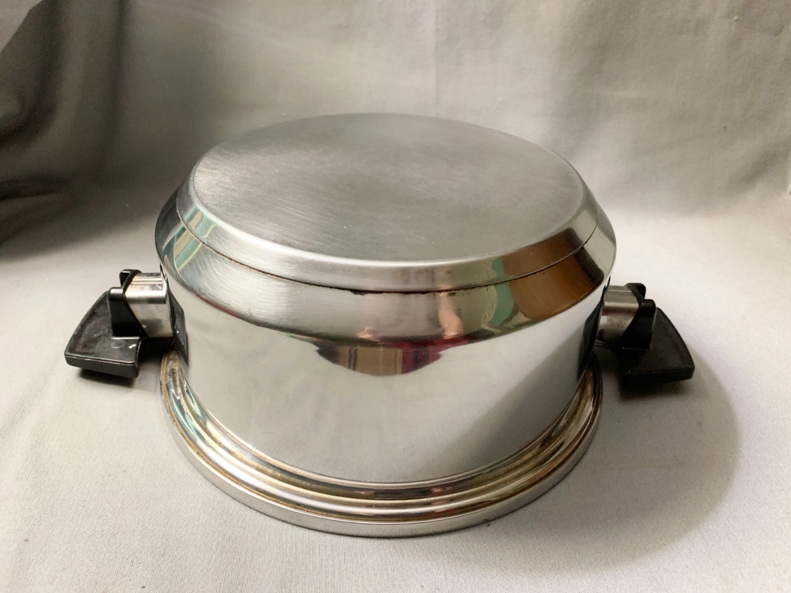 Vintage Kitchen Craft Stainless Steel 4 Qt Stock Pot Dutch Oven Made In USA