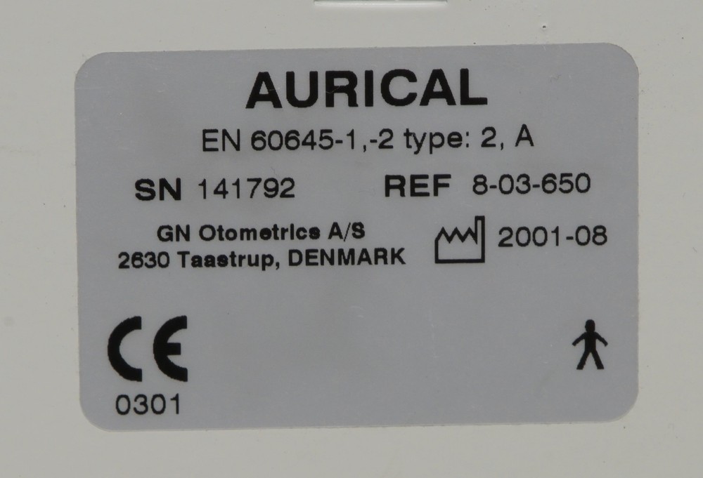 Aurical Madsen 8-03-650 Audiometer (R25A)