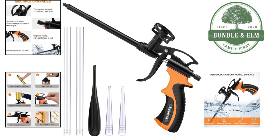 Precision Control Foam Gun with Easy Clean Features for Efficient Insulation