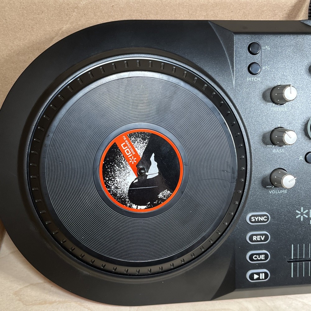 Ion Discover DJ Computer System Dual Turntable USB Controller for Mac PC Working