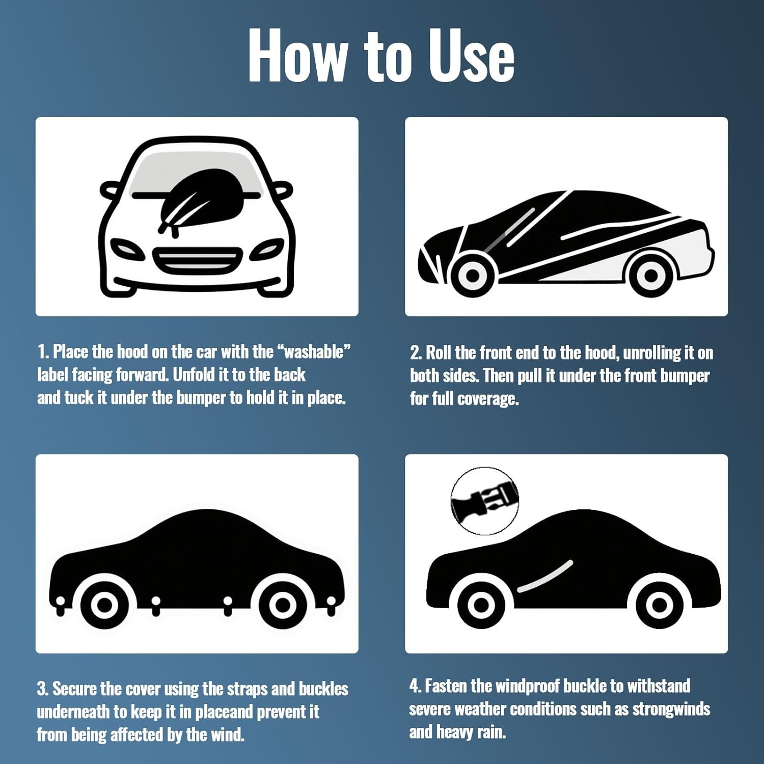 Hail Protector Car Cover, Windshield Hail Protectors, Anti Hail Thickened Multi-