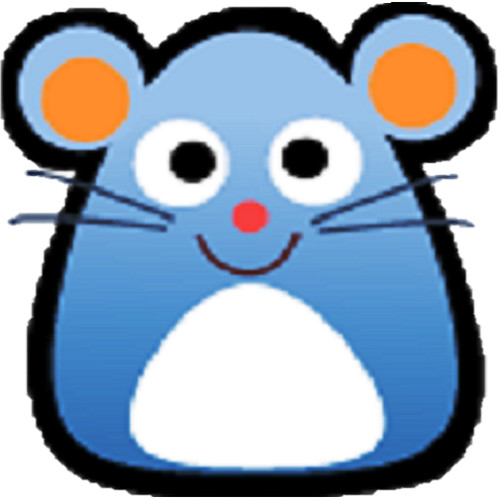 30 Custom Blue Mouse Personalized Address Labels