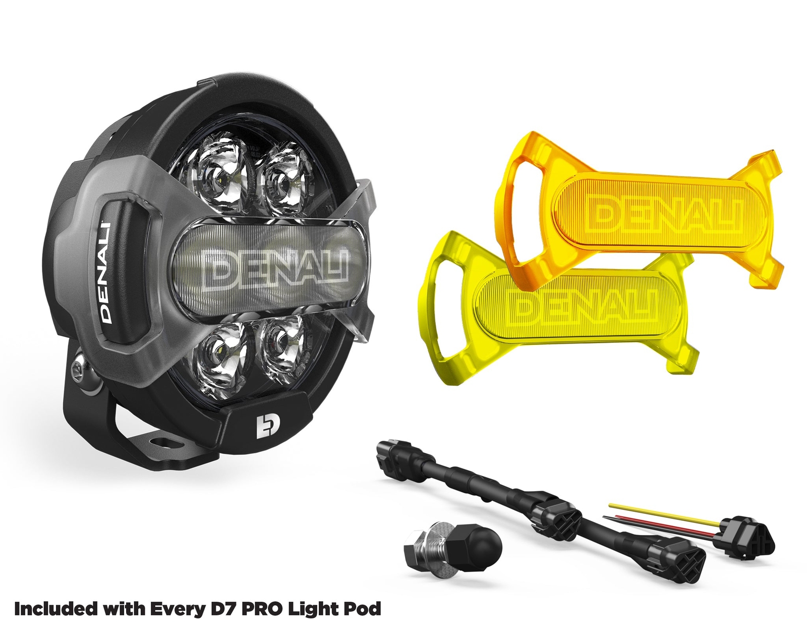 D7 PRO Multi-Beam Driving Light Pod kit with Modular X-Lens System - Clear,