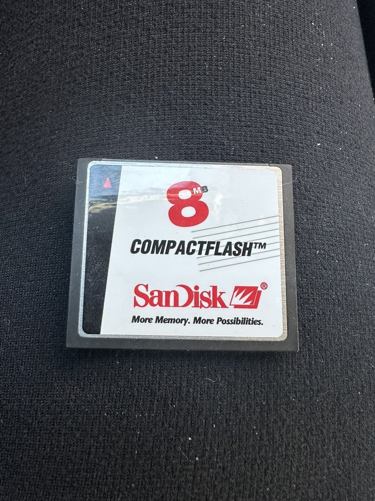 SanDisk 8MB MEGABYTE CF Compact Flash Camera Memory Card