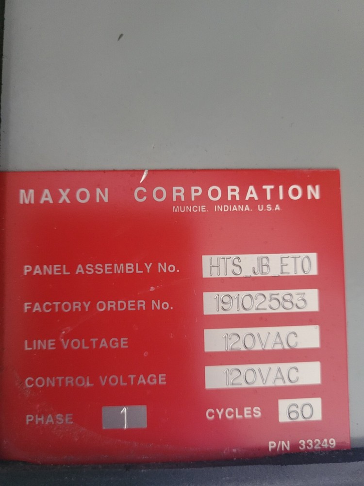 Maxon electrical panel 33249 