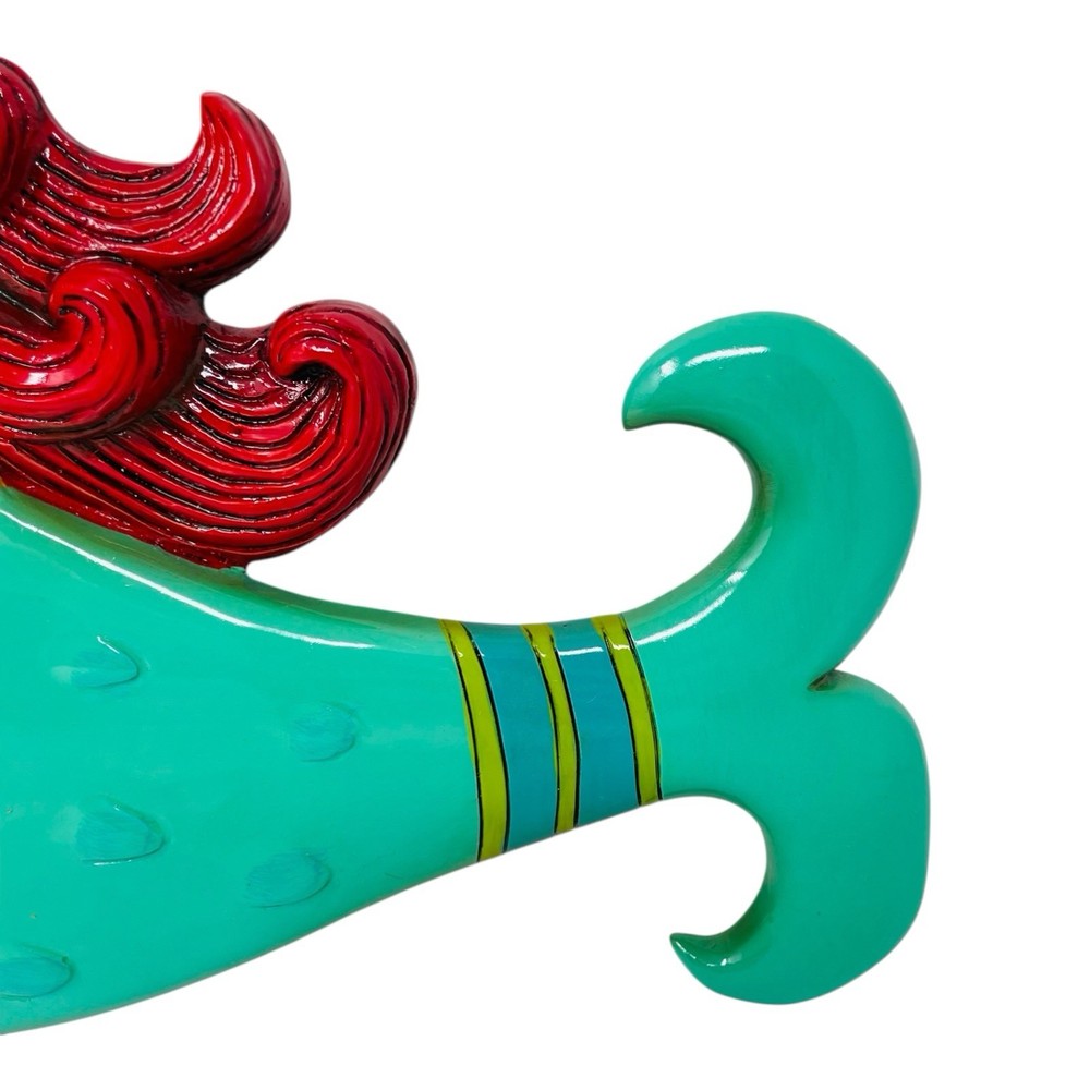 Allen Designs Ruby Whimsical Mermaid Pendulum Wall Clock