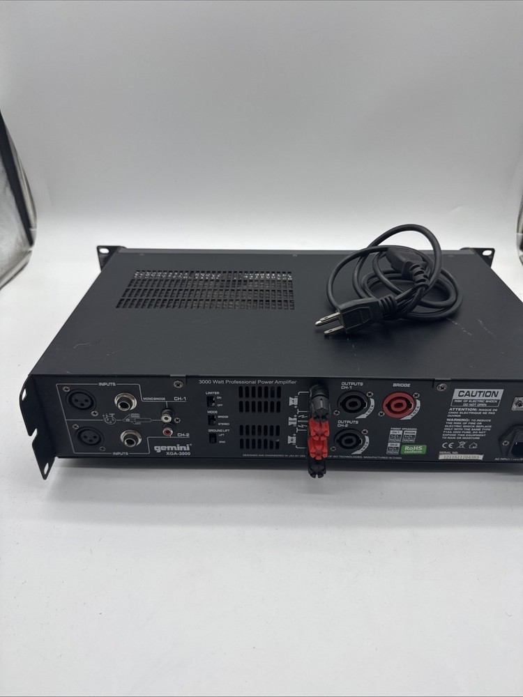 Gemini XGA-3000 Power Amplifier - Works perfect