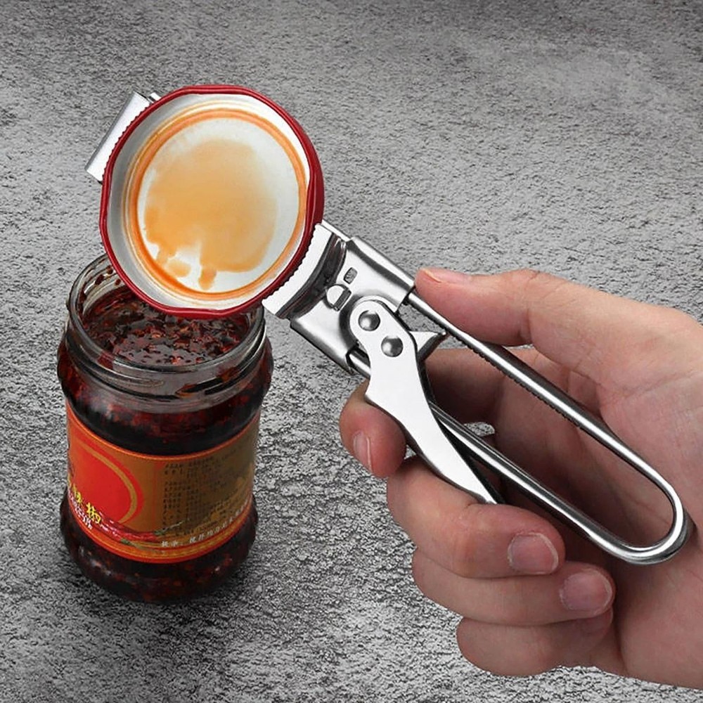 Adjustable Multi-function Bottle Opener Stainless Steel Lids Off Jar Opener Labo