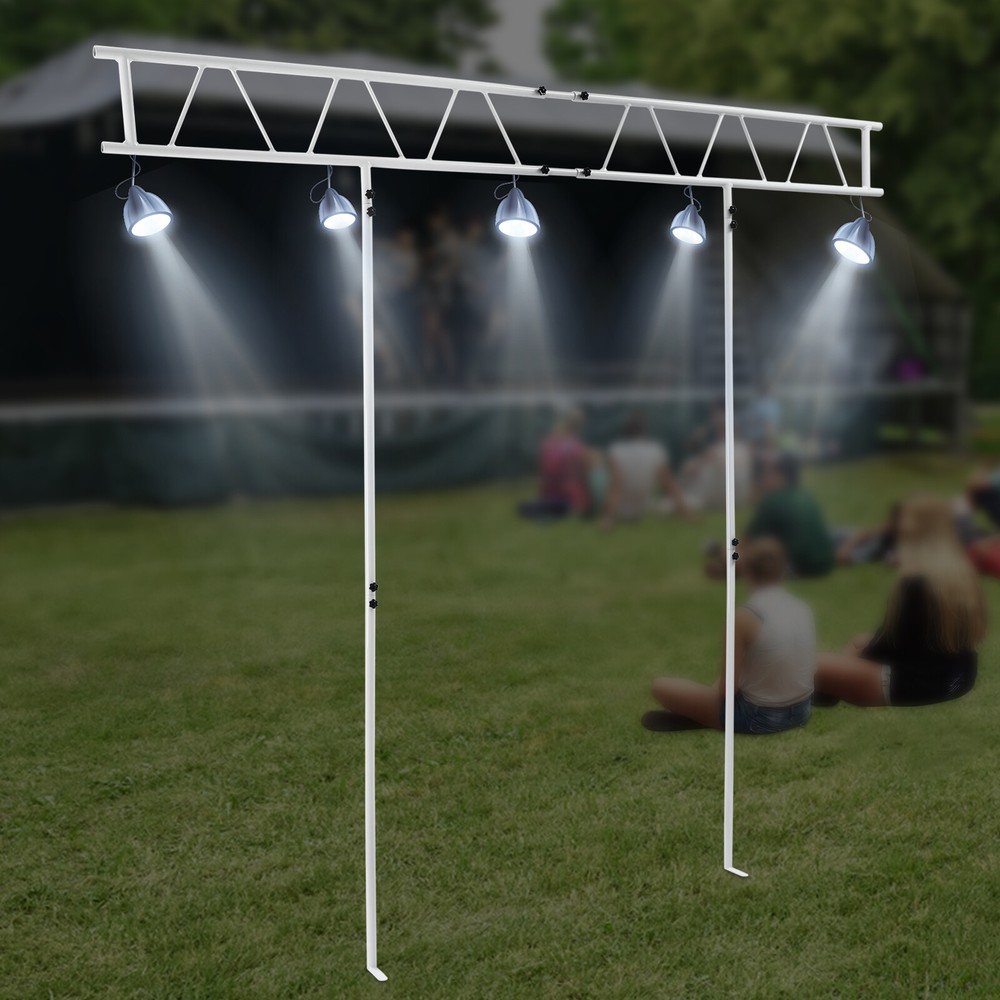 DJ Light Stand, 7×8ft Aluminum Truss System for Stage Lighting Setup