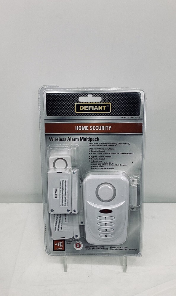 Defiant Wireless Home Security Door/Window Alarm Kit Multipack (SEALED)