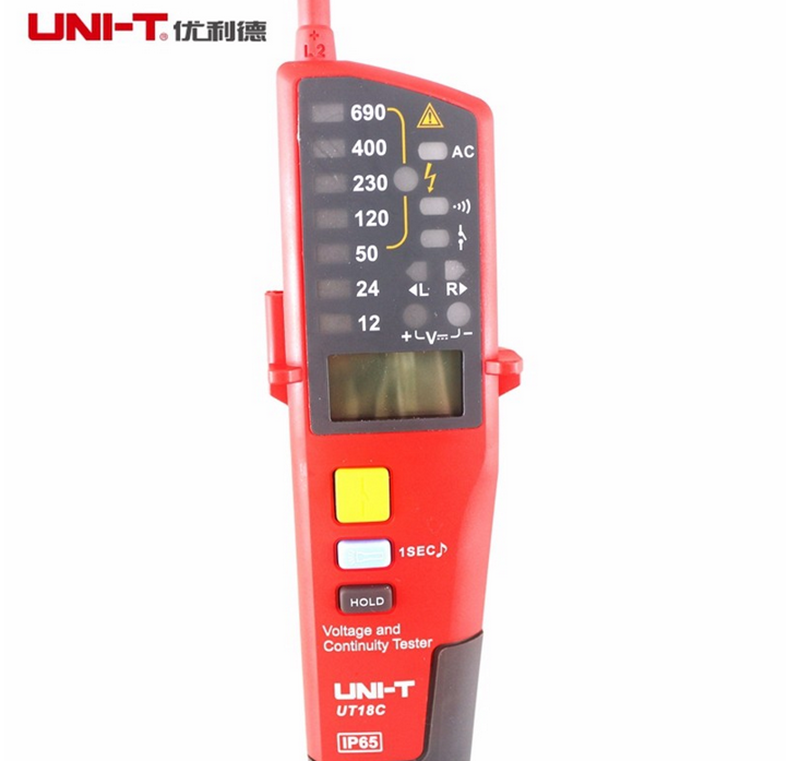 UNI-T UT18C Voltage Continuity Tester Polarity Detector Phase Rotation RCD Test