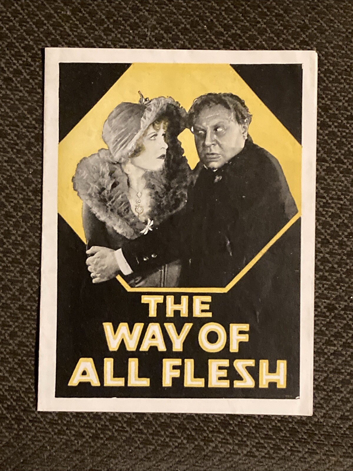 Way Of All Flesh  - Original  1927  Movie Herald - Emil Jannings