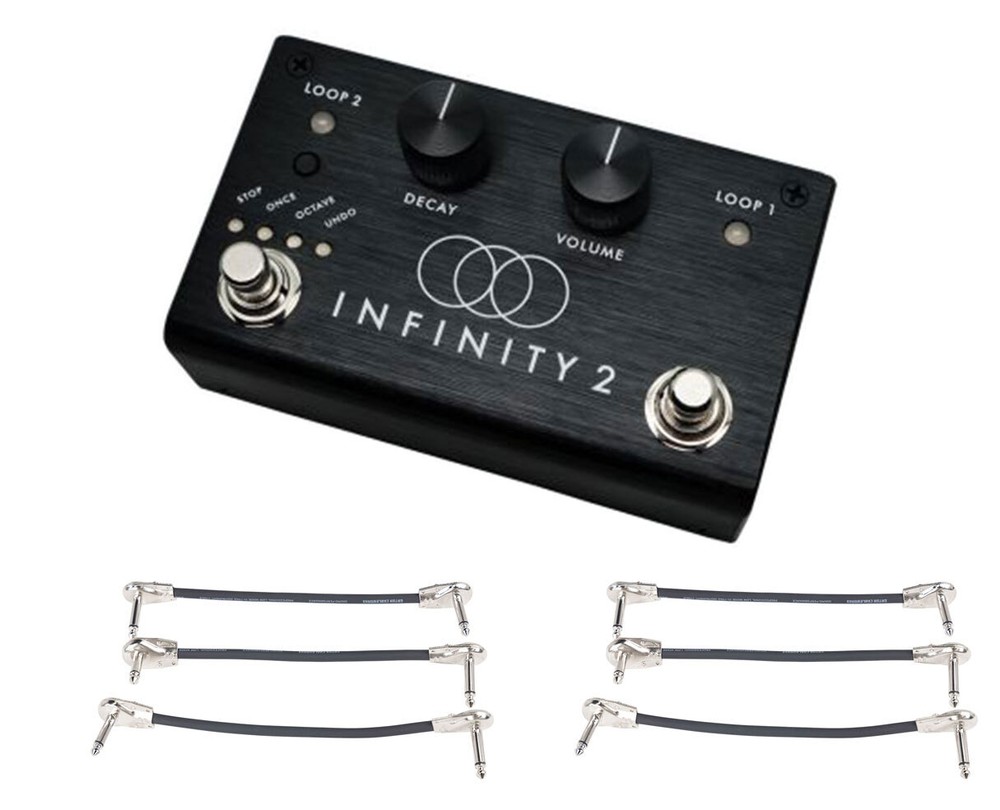 Pigtronix Infinity 2 Looper + 2x Gator Patch Cable 3 Pack