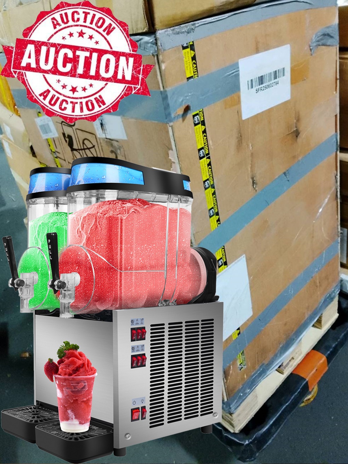 30L Commercial Slushie Machine, Frozen Drink Margarita Machine for Bar Home Part