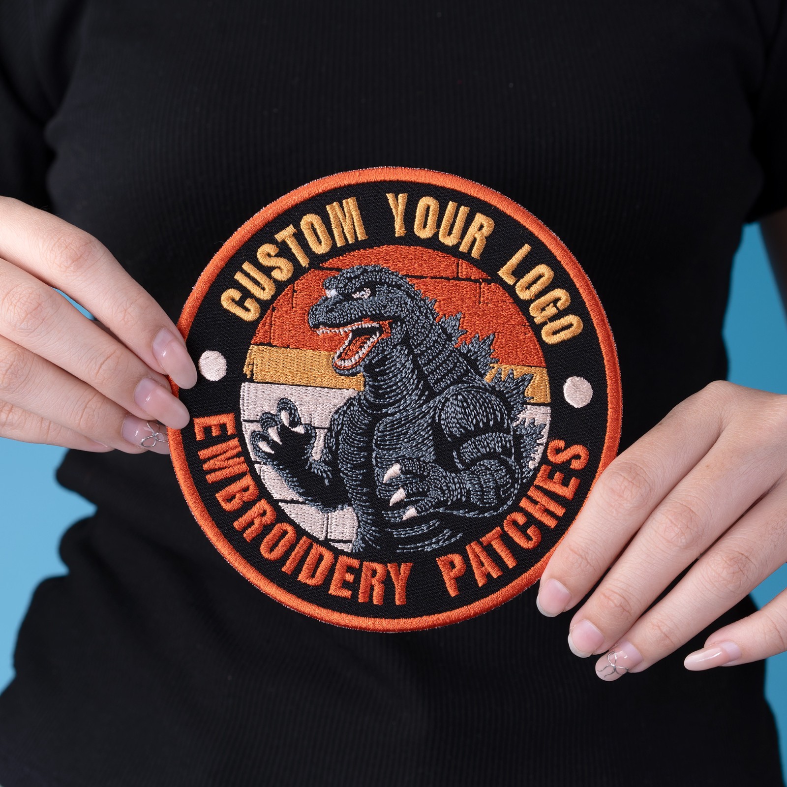 Custom Embroidered Logo Patch, Personalized Logo Patches, Logo Iron On Patch