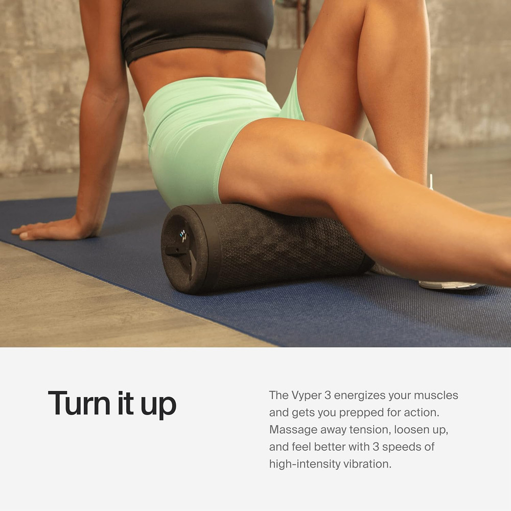 Hyperice Vyper 3 - Powerful High-Intensity Vibrating Foam Roller - Relieve Muscl