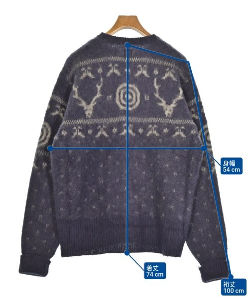 South2west8 Cardigans PurplexGray(Patterned) M 2200675757140