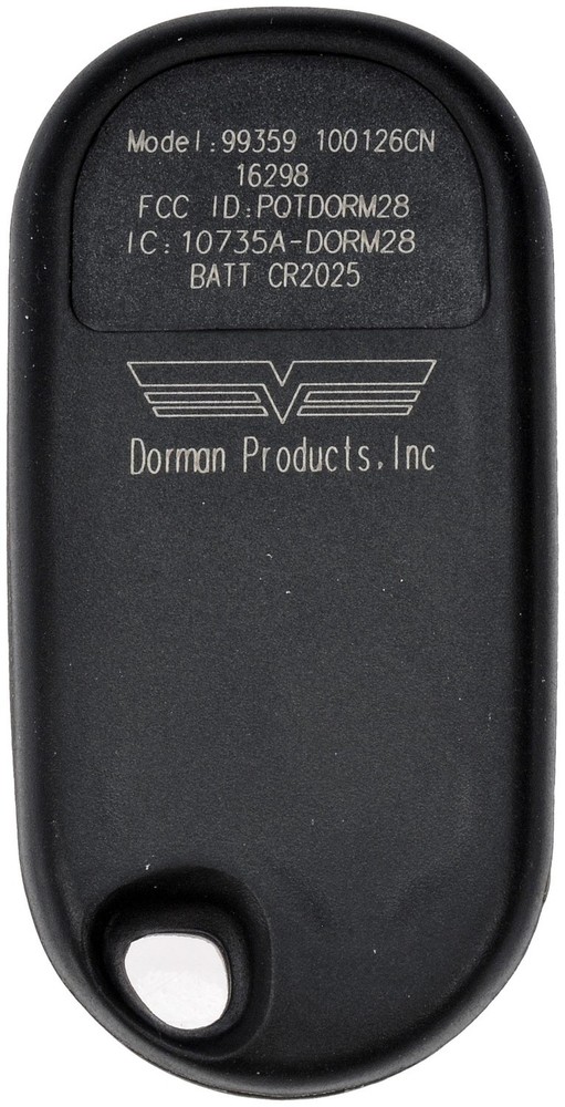 Remote Lock Ctrl Or Fob Dorman/Help 99359
