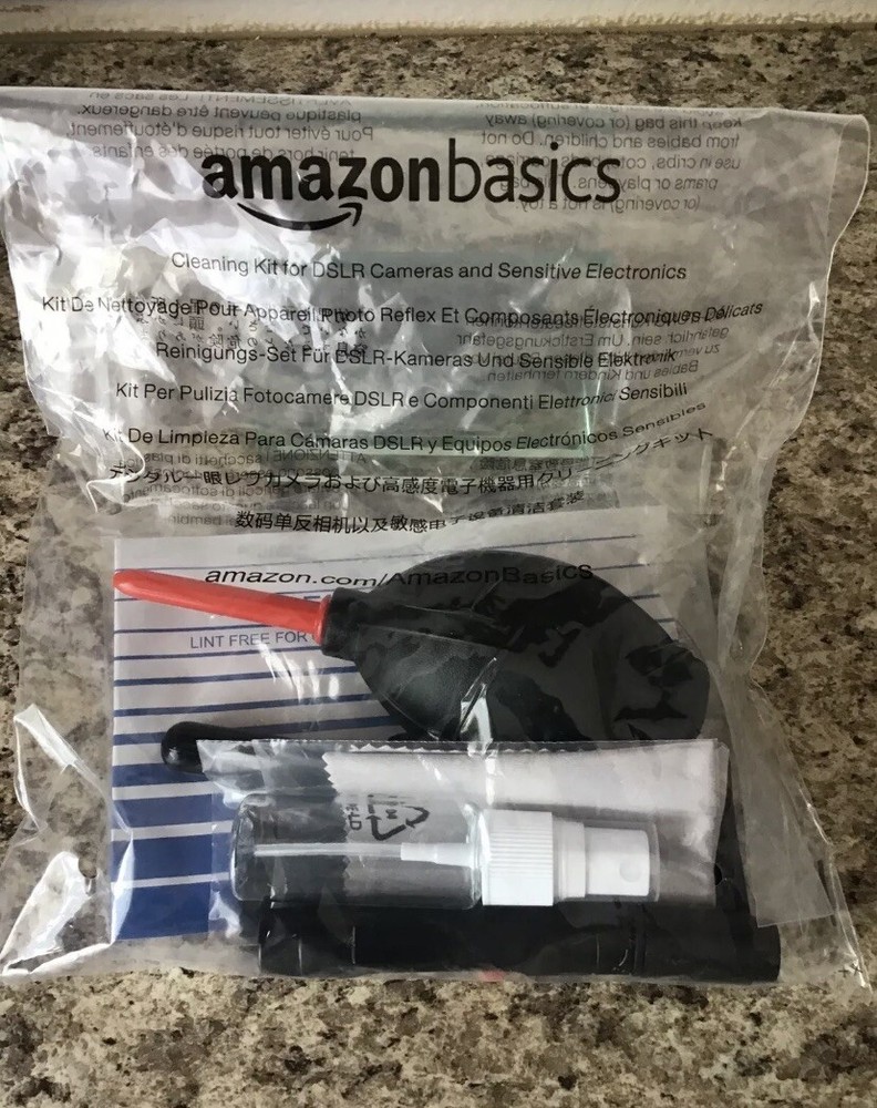 Amazon Basics Professional Camera Cleaning Kit for DSLR Cameras-Cleaning Tools