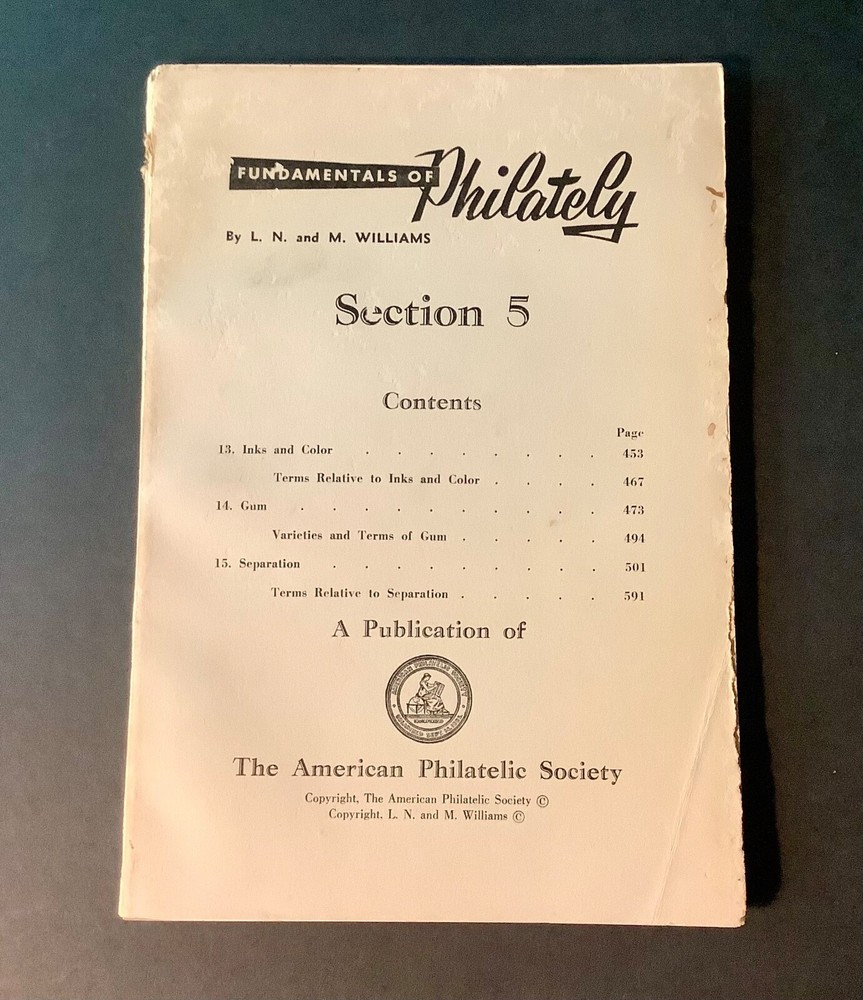 FUNDAMENTALS OF PHILATELY Vols 3-5 1964-68 APS Generously Illustrated Softcover