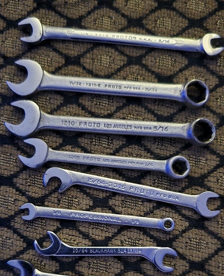 Proto Vintage 11 Pc Assorted Wrenches 🇺🇸 USA