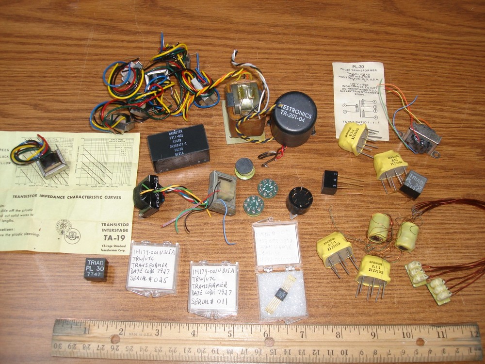 Large Lot Miniature Transformers Pulse Audio Coupling Inverter Triad Stancor etc