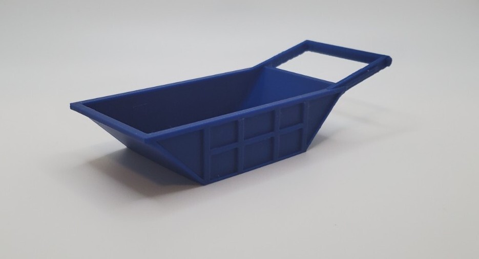 Custom 1/50 Scale 12 Cubic Yard Bedding Box in Blue