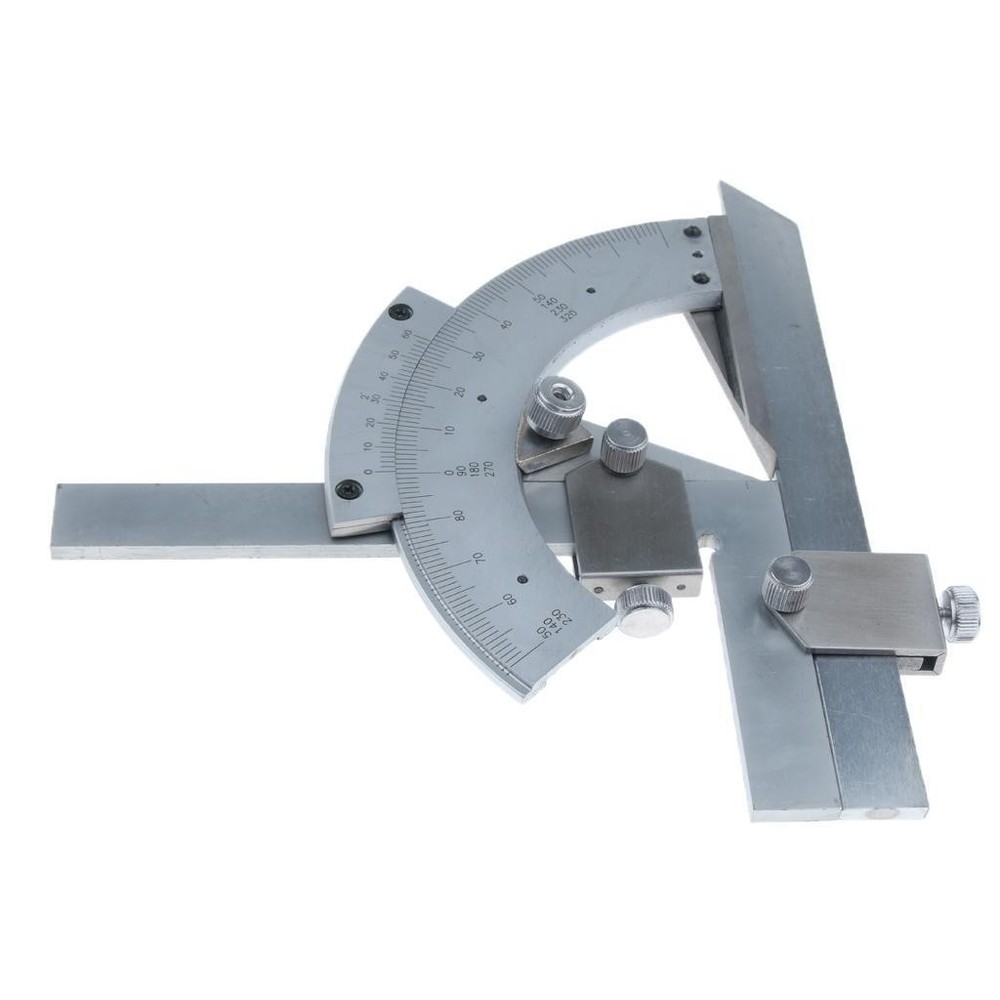 Bevel Protractor Precision Angle , Stainless with chrome finish for resistance
