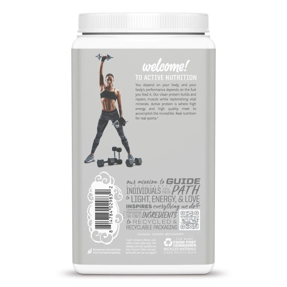Sunwarrior Pre & Post Workout Active Protein Vegan - Vanilla Protein, 2.2 lbs