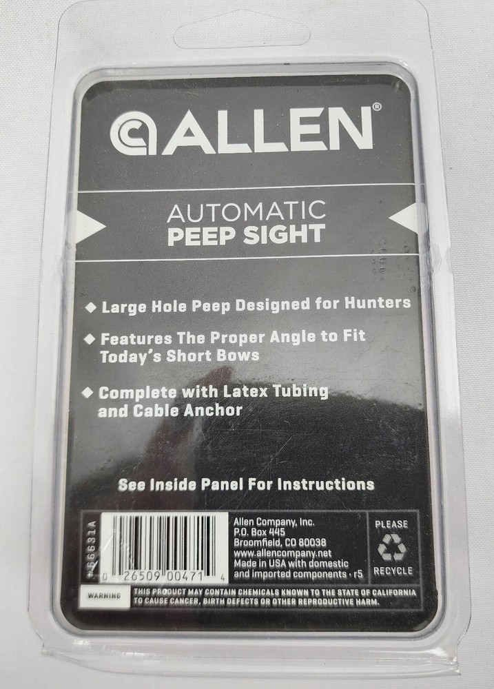 Allen Automatic Peep Sight 66631A BRAND NEW