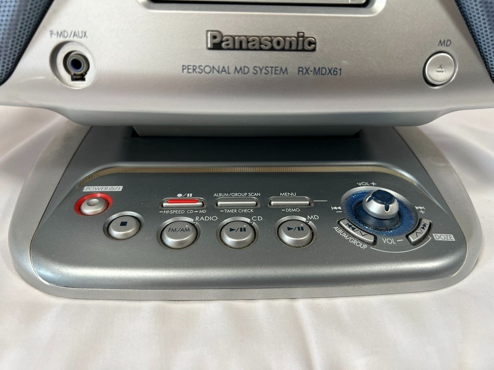 Personal MD system RX-MDX61 CD and MD operation confirmed