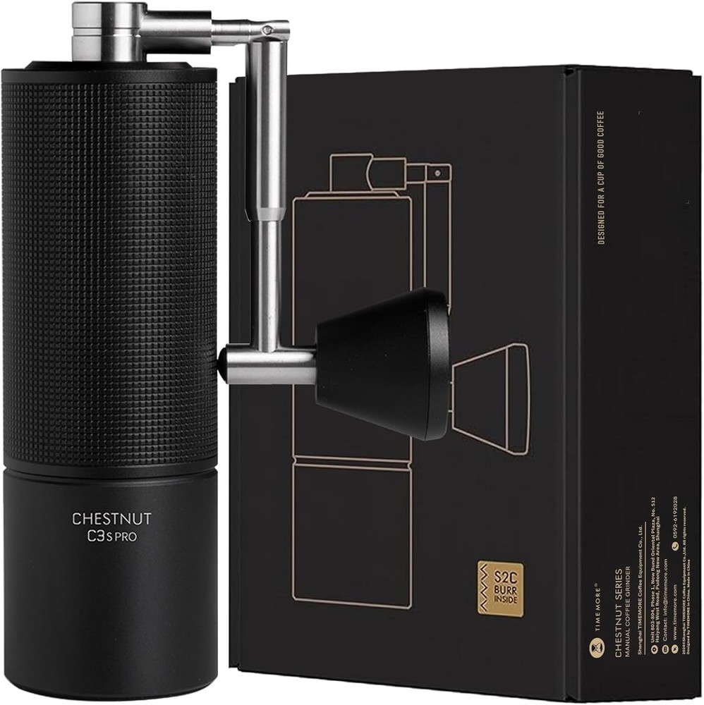 Versatile Coffee Grinder with Foldable Handle for Convenience and Portability