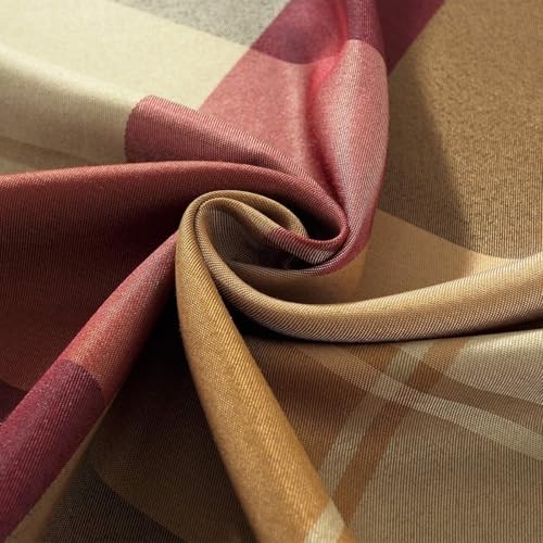 Rectangle Tablecloth Checkered Style Polyester 70" x 52" (Rectangular) Red