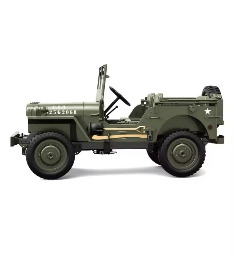 1941 Jeep Willys US Army  Remote Control Car Toy,