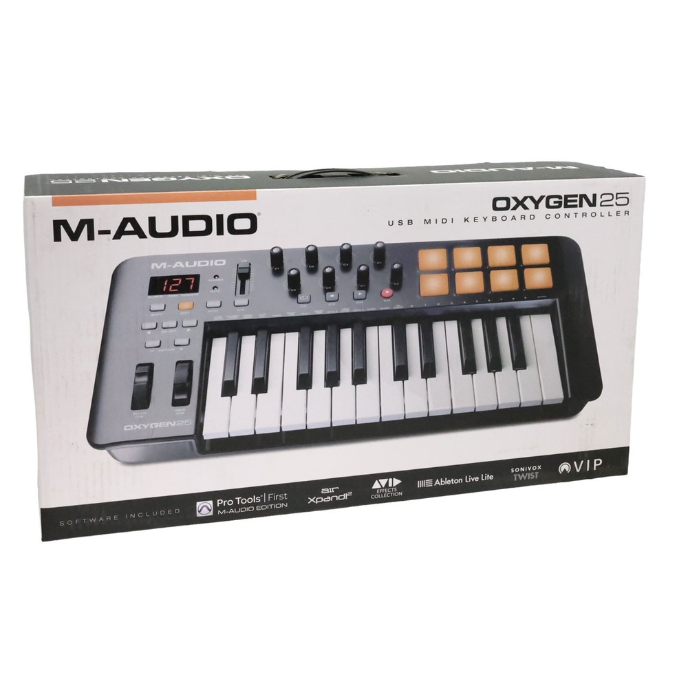 M-Audio Oxygen 25 MKIV MIDI Keyboard Controller 25-Key USB DAW Pads Knobs