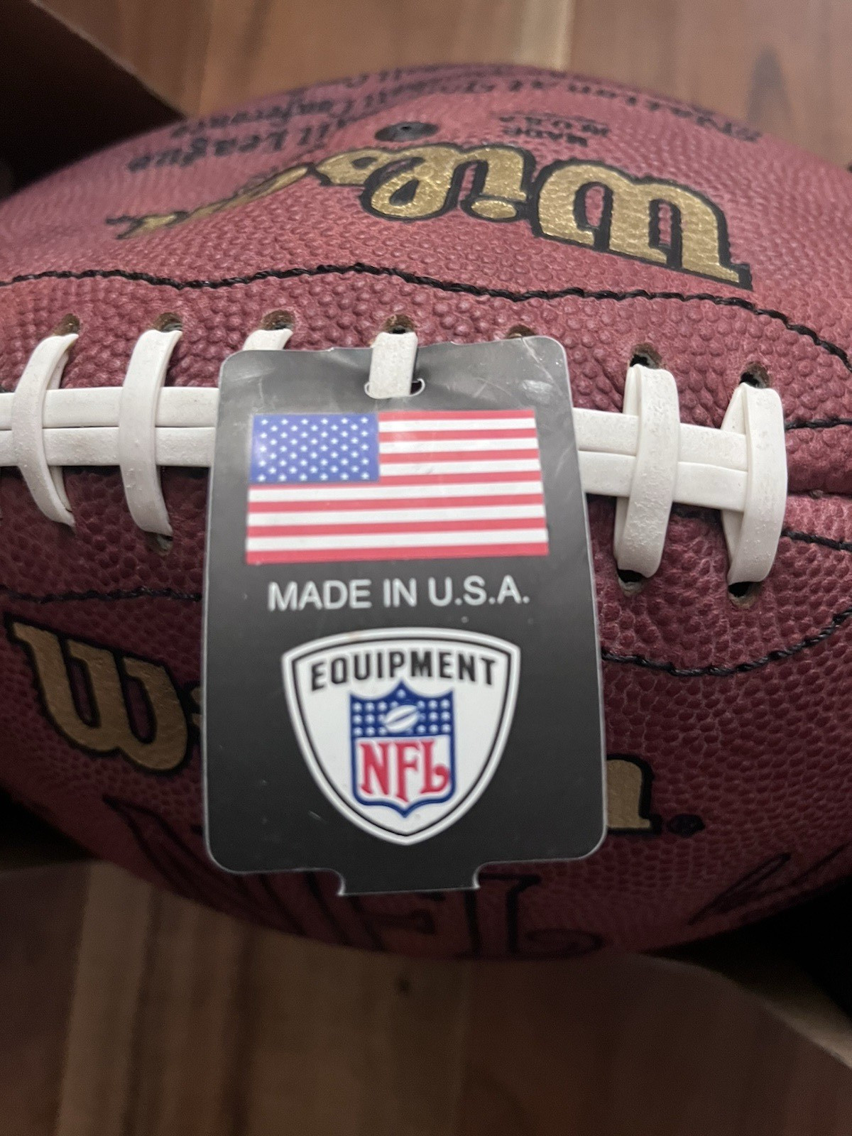 NEW WILSON OFFICIAL NFL PRO GAME BALL LEATHER FOOTBALL - Paul Tagliabue - READ