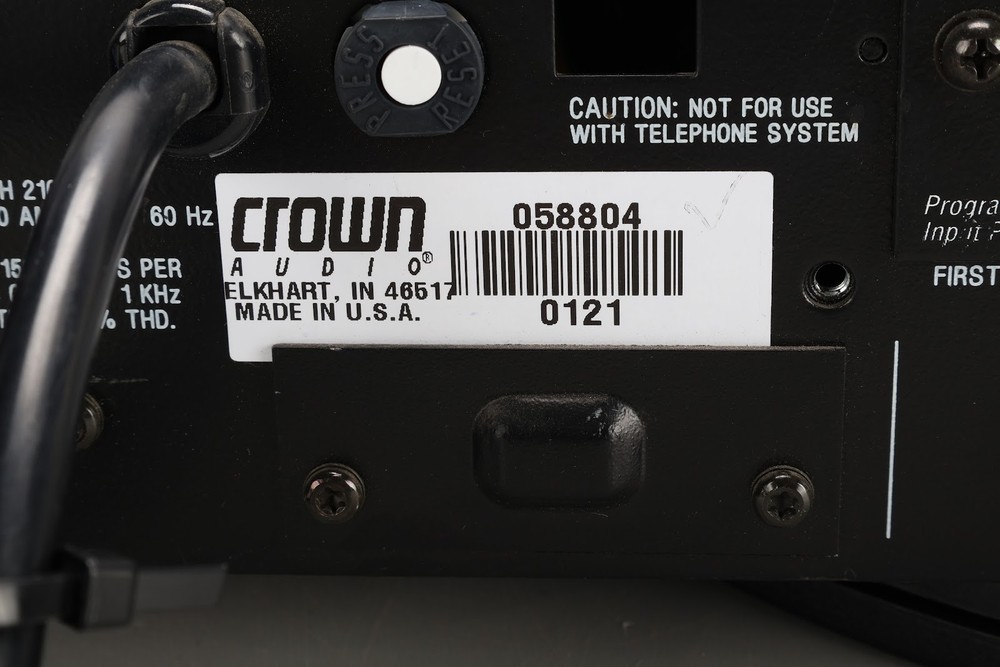 Crown COM-Tech 210 300 Bridgeable 2 Channel Power Amplifier W/PIP Module 2