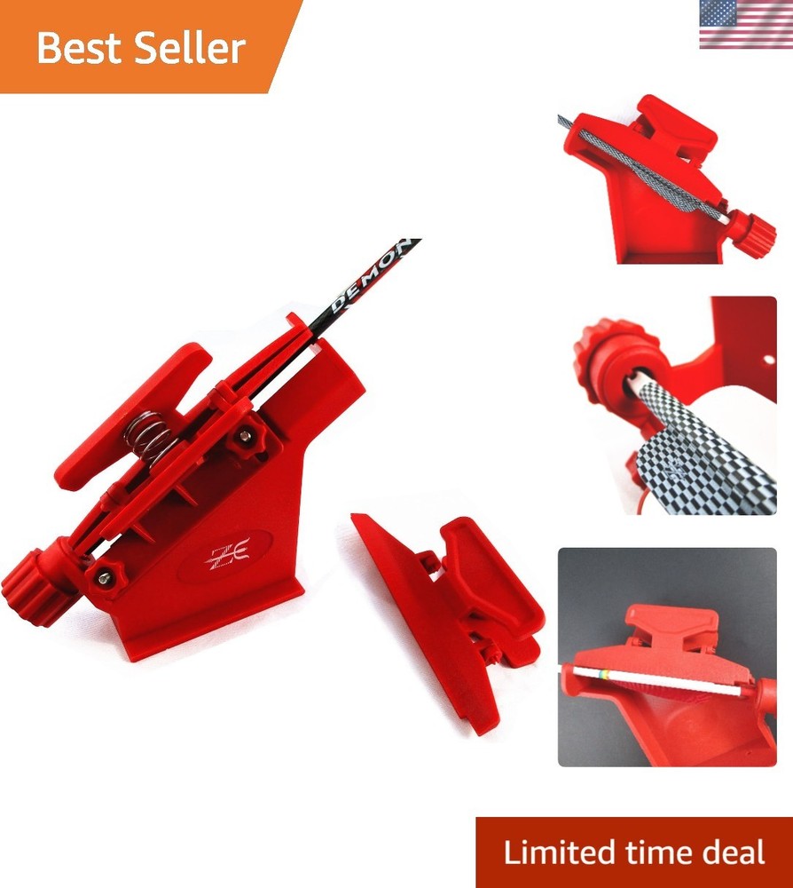 Expert Archery Fletching Jig - Adjustable Tool for Precision Arrow Customization