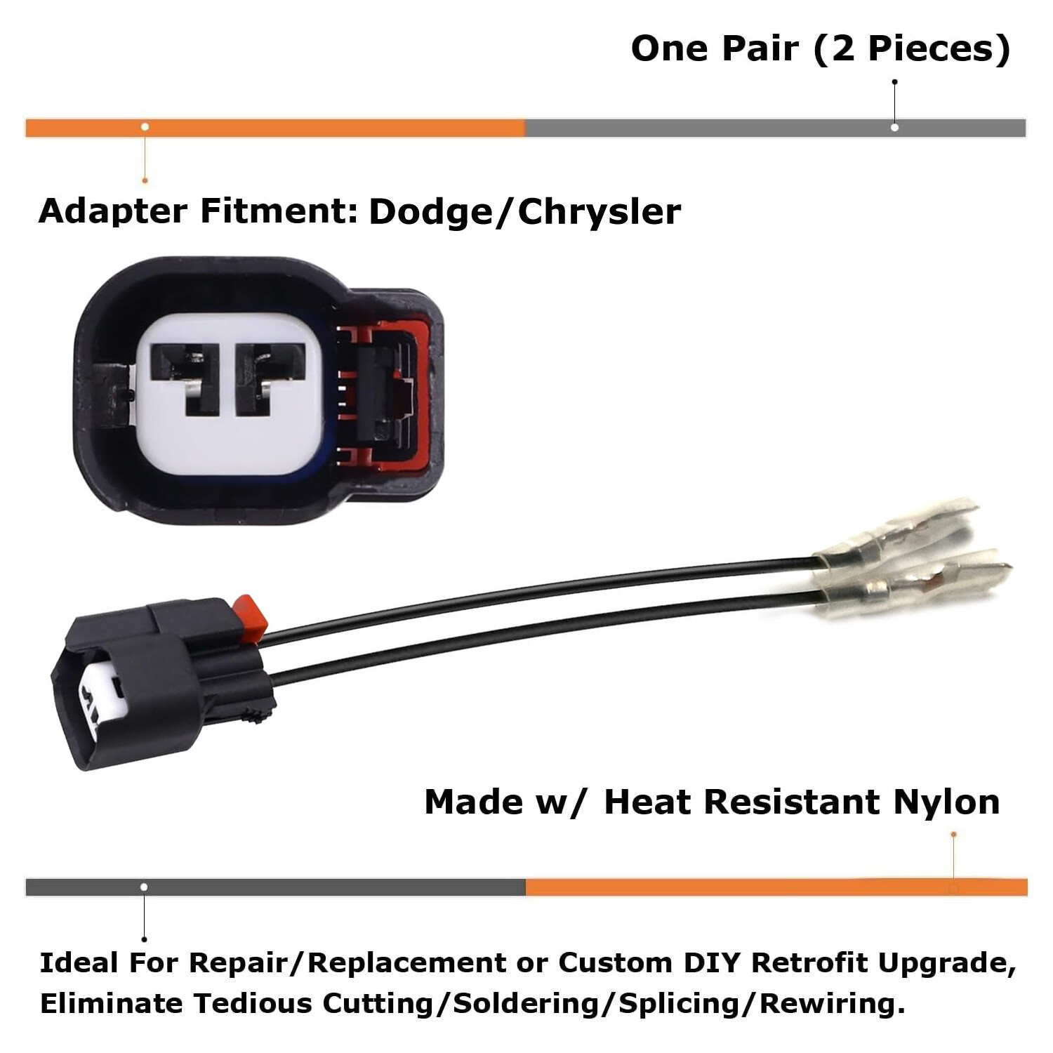 OE-Spec Side Marker Light Power Cord Wire Harness For Dodge 2015-up Challenger