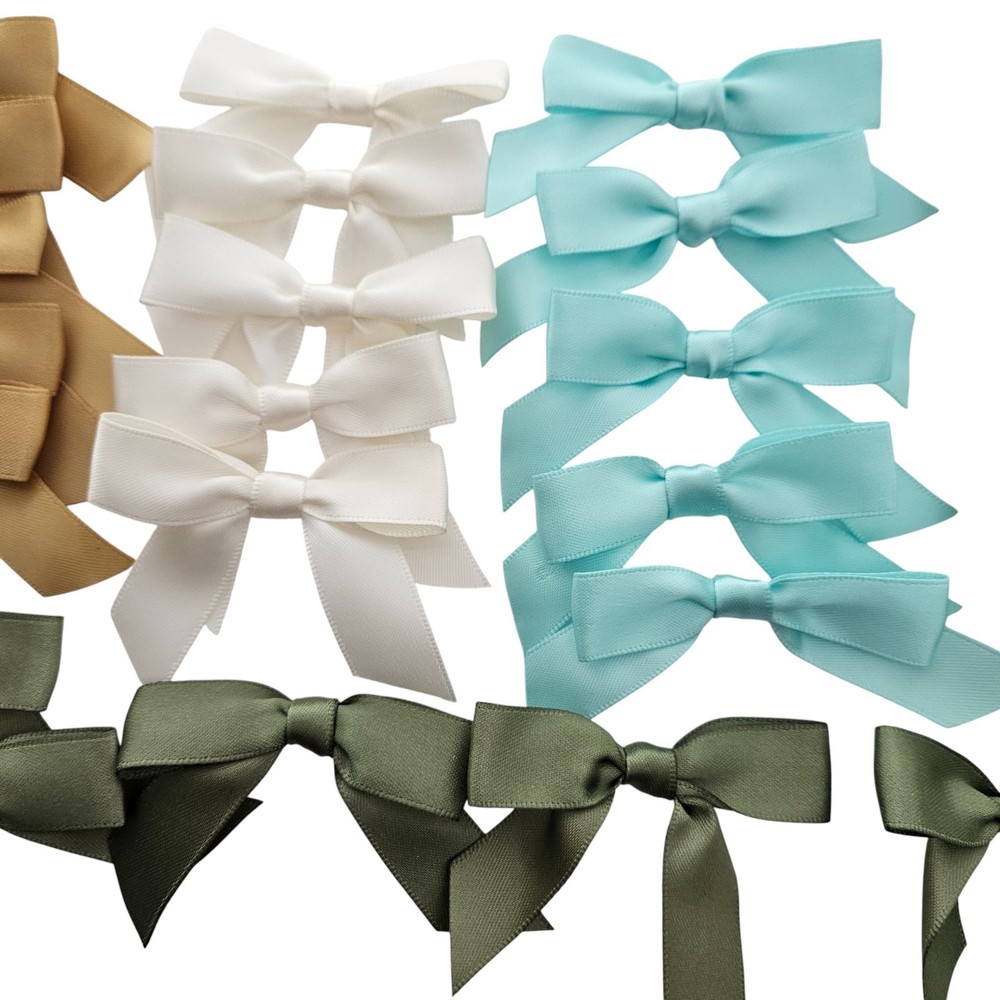 Anna Griffin 25 pc Satin Bows 5/8" Assorted Colors